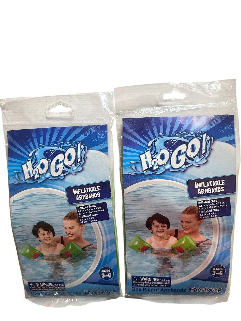 Bestway H2OGO! Inflatable Crab Swim Armbands for Kids Ages 3-6